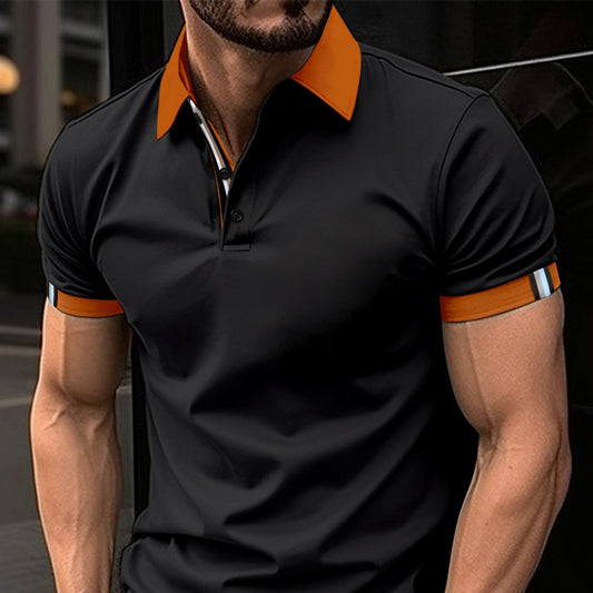 Men's Casual Button Solid Color Short Sleeves - Eloy Royal