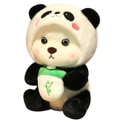 Teddy Bear Doll Crossdressing Pig Panda Doll Plush Toy