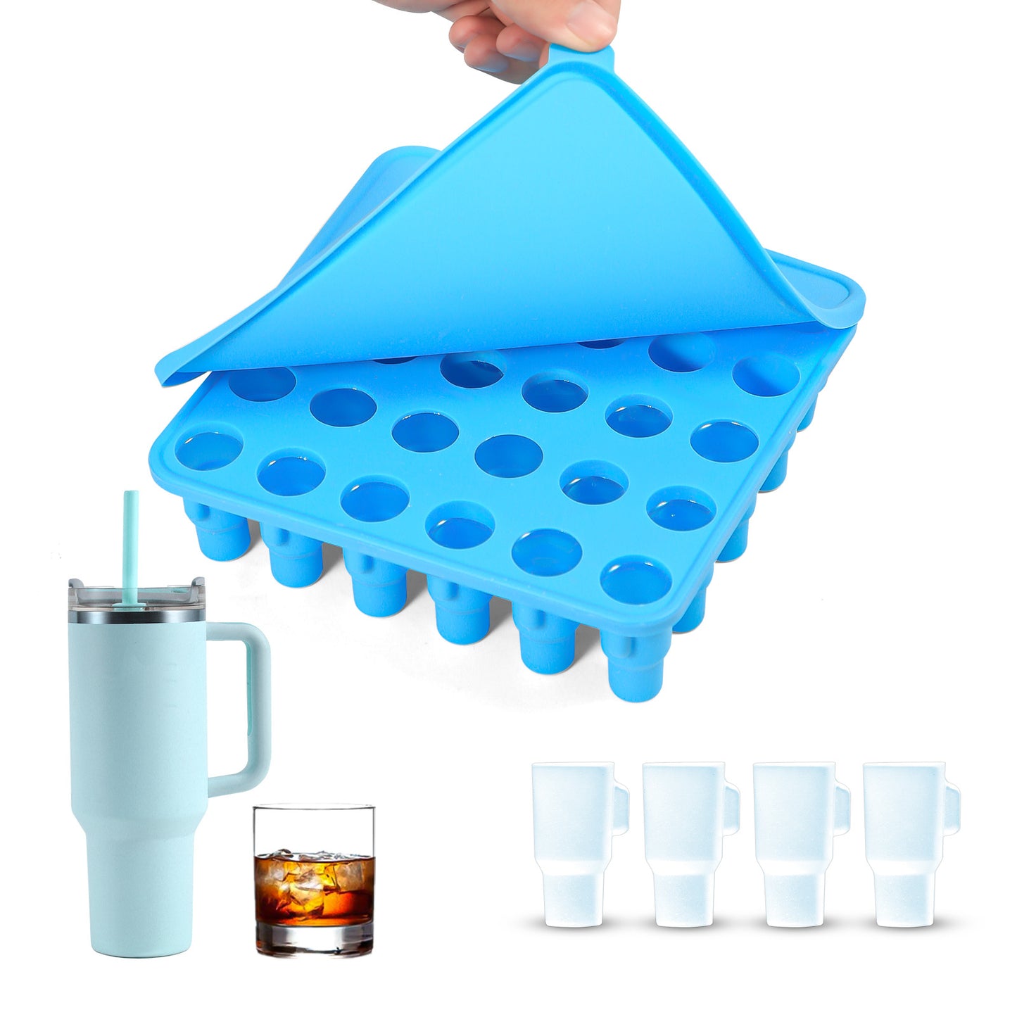 Easily Removable Mold Creative Modeling Ice Tray With Cover - Eloy Royal