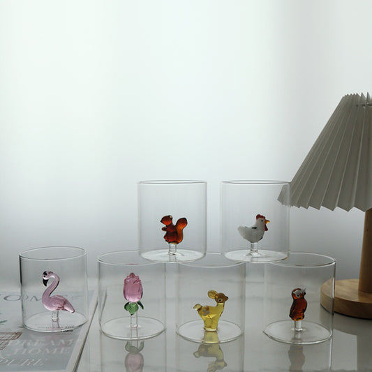 Creative Three-dimensional Animal Cute Glass