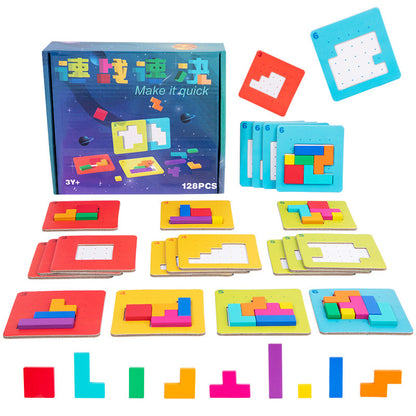 Quick Fix Building Block Puzzle Children's Educational Board Game Toy