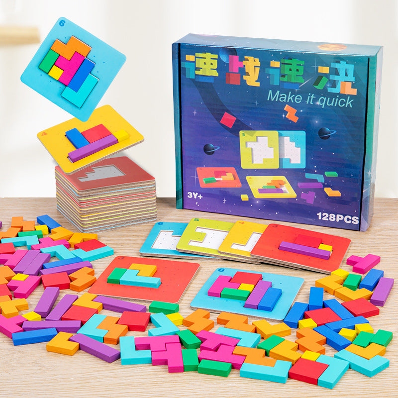 Quick Fix Building Block Puzzle Children's Educational Board Game Toy