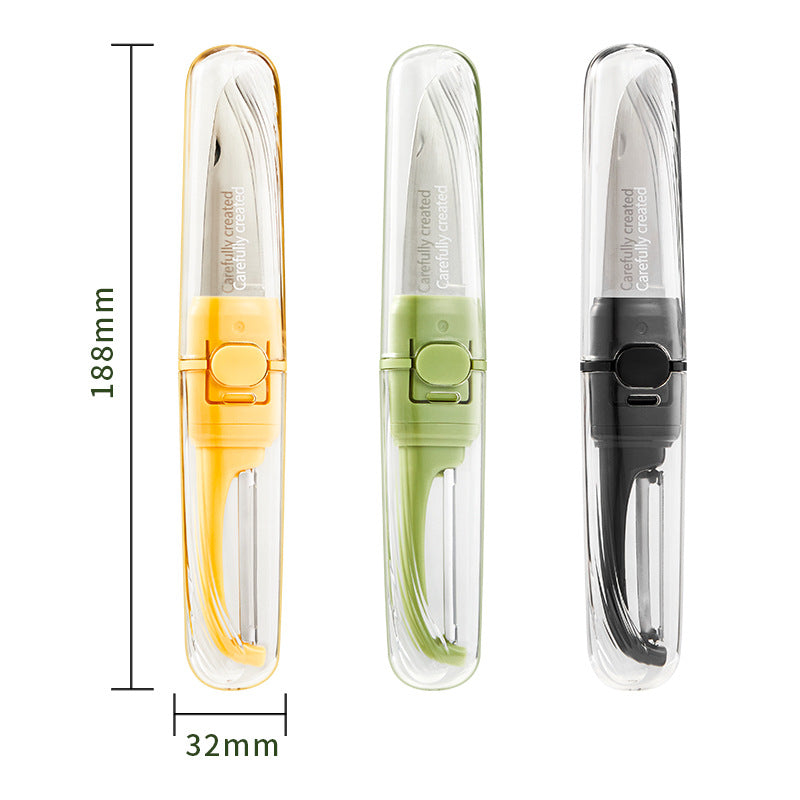 Two-in-one Portable Home Folding Double Head Fruit Knife Peeler - Eloy Royal