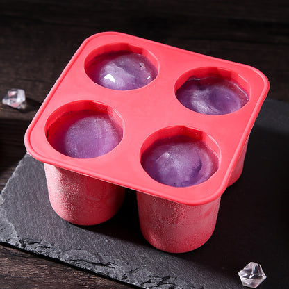 Silicone Four-hole Ice Tray DIY Quick-frozen Soft Hollow - Eloy Royal