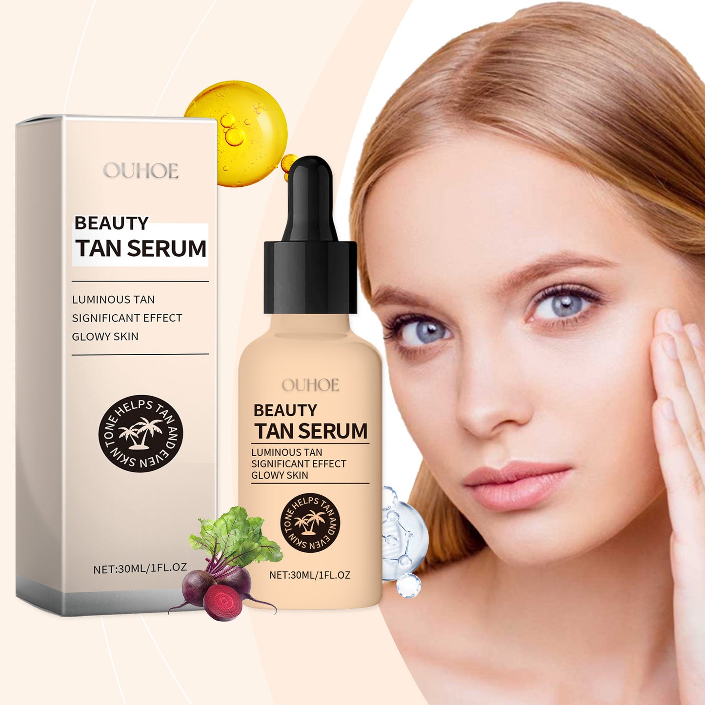 Facial Uniform Skin Color Moisturizing Care Solution