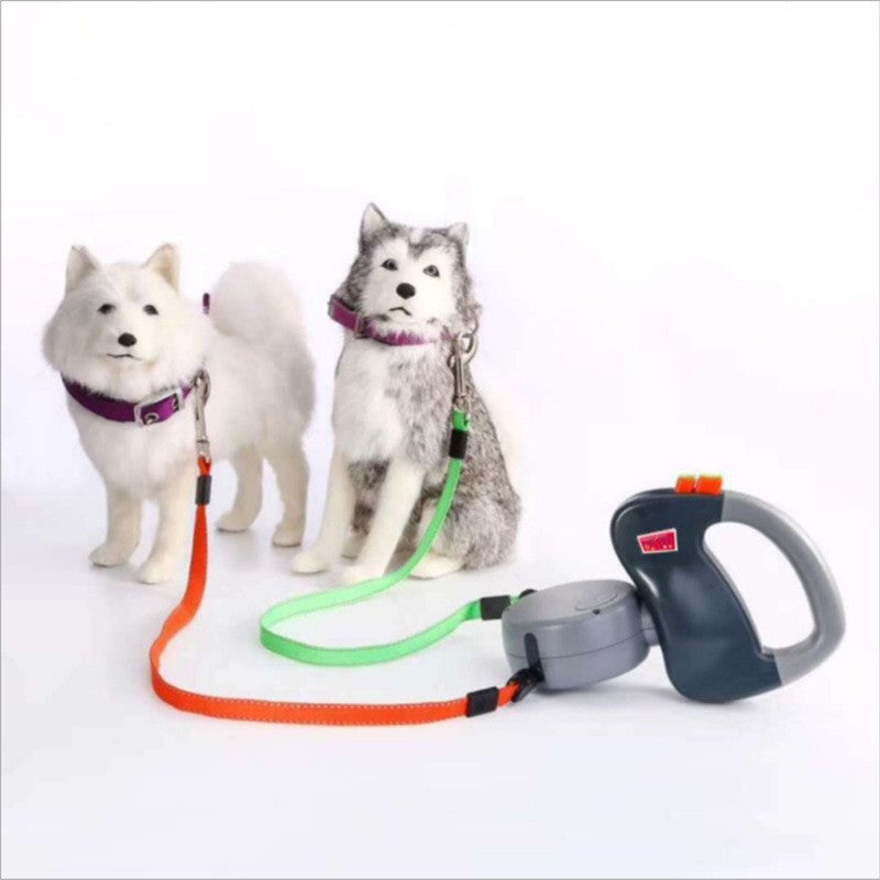 One-to-two Double-headed Pet Hand Holding Rope Retractable - Eloy Royal