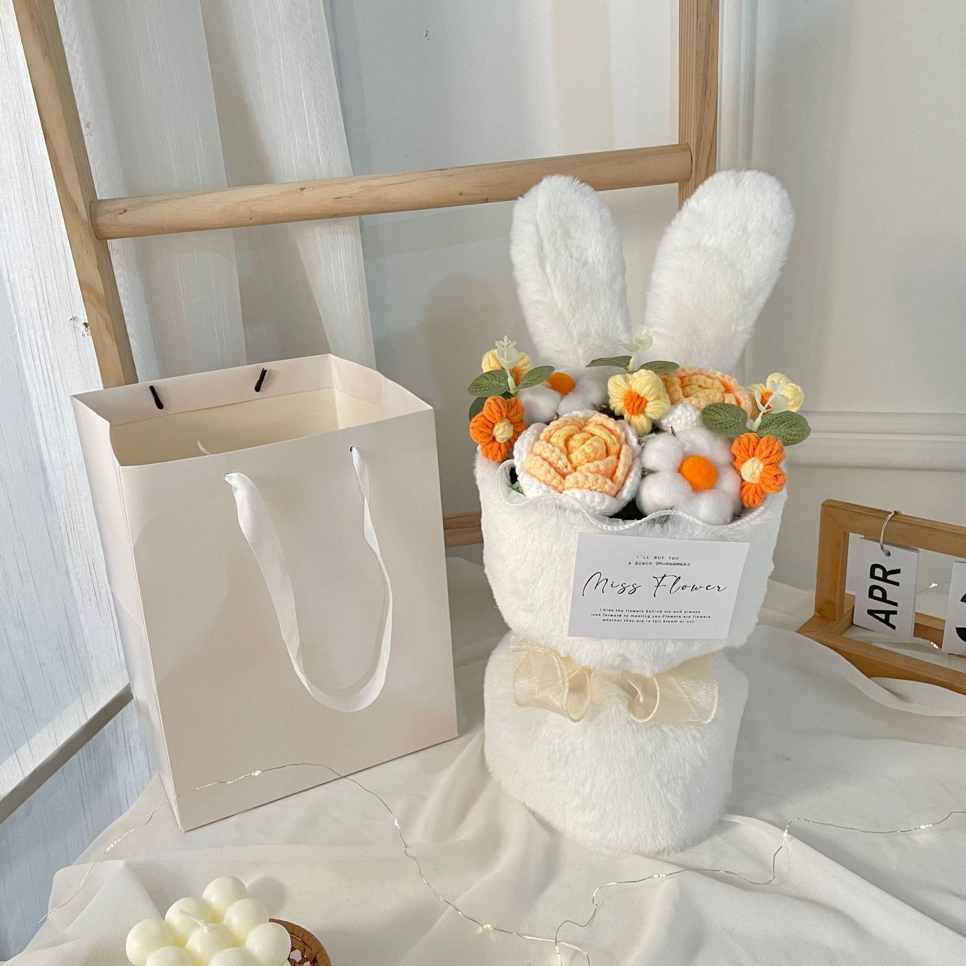 Creative Knitted Rabbit Ear Bouquet Doll - Eloy Royal