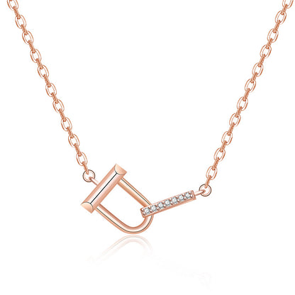 Women's Interlocking Necklace Simple Clavicle Chain