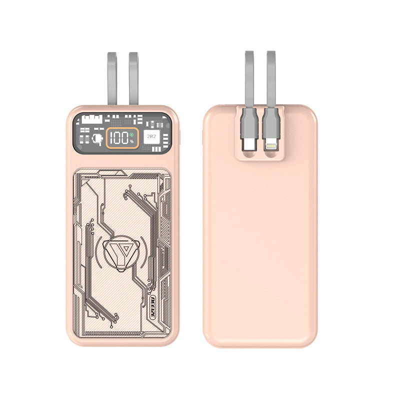 With Cable Large Capacity Portable Power Two-way Fast Charging With Digital Display - Eloy Royal