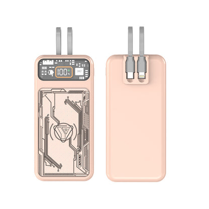 With Cable Large Capacity Portable Power Two-way Fast Charging With Digital Display - Eloy Royal