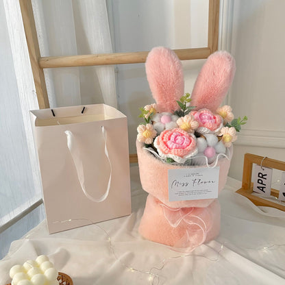 Creative Knitted Rabbit Ear Bouquet Doll - Eloy Royal