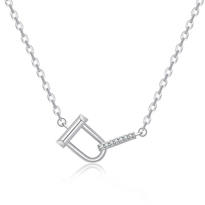 Women's Interlocking Necklace Simple Clavicle Chain