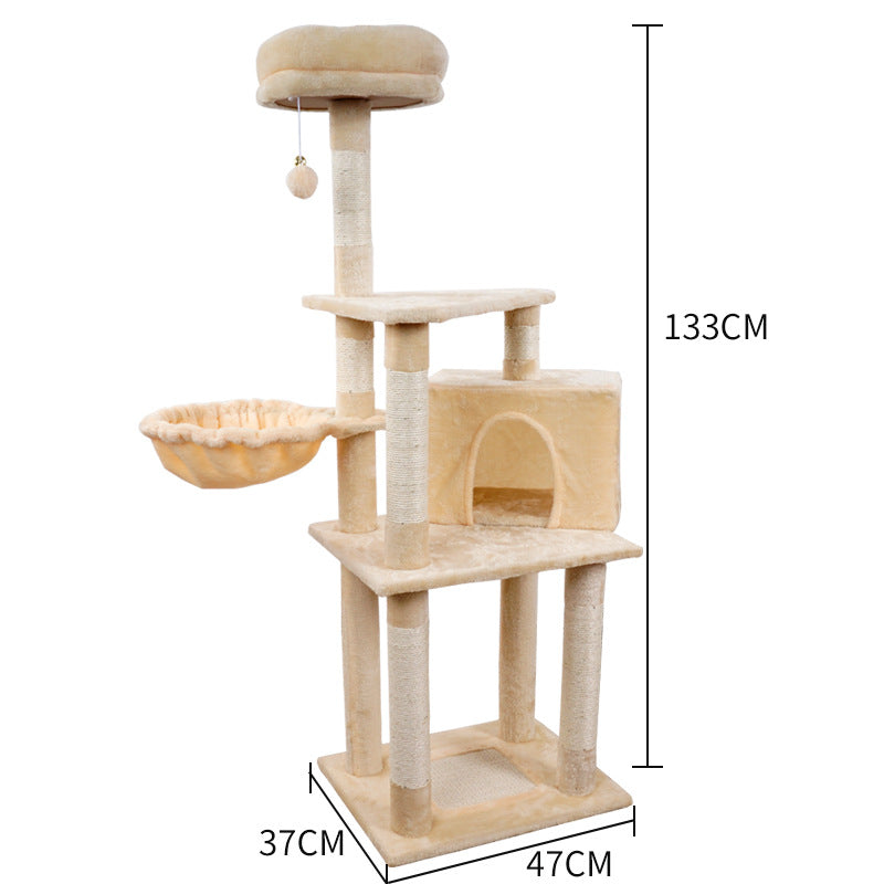 Multi-layer Jumping Platform Wooden Cat Toy Chamfer - Eloy Royal