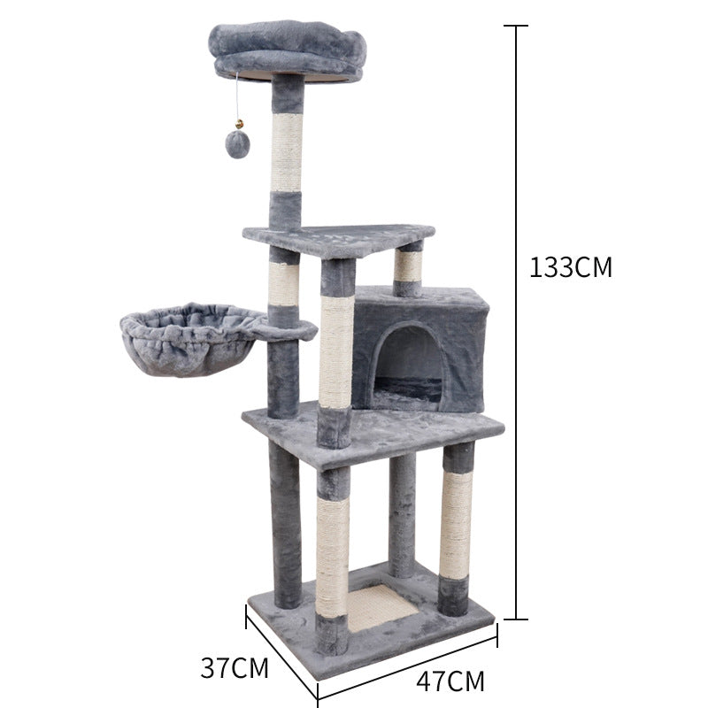 Multi-layer Jumping Platform Wooden Cat Toy Chamfer - Eloy Royal