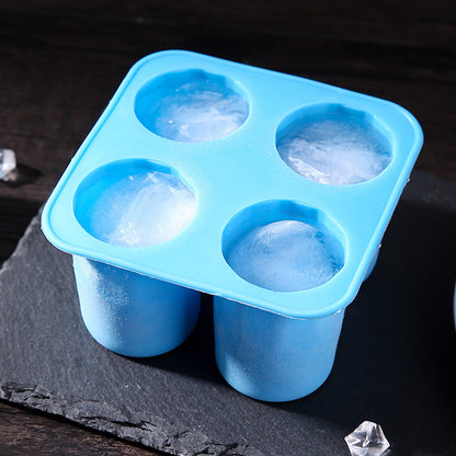 Silicone Four-hole Ice Tray DIY Quick-frozen Soft Hollow - Eloy Royal