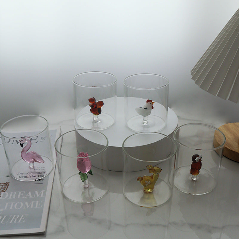 Creative Three-dimensional Animal Cute Glass