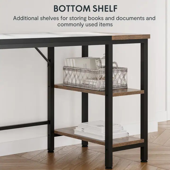 63 Inch Computer Desk Home Office Desk Workstation Black