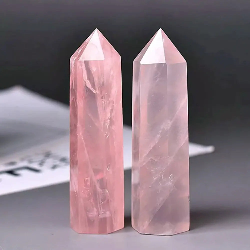 Rose Quartz Crystal Obelisk - Eloy Royal