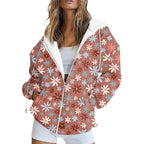 RODYETQQ Hoodie Winter Y2k Jackets Plus Size Coats Womens Hoodie Zip Up Hoodie for Women Zip Up Zip Up Hoodie Oversized(3-BrownMedium) 3-brown 3X-Large