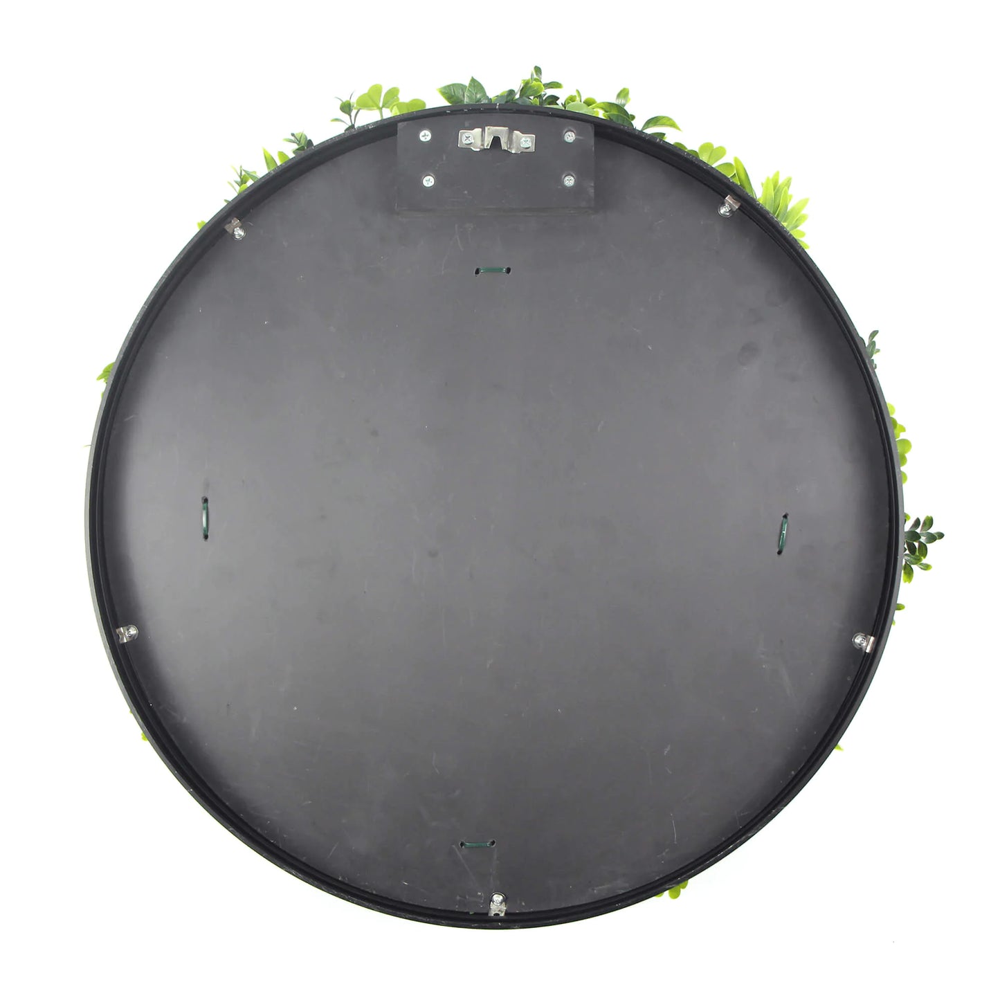 Artificial Green Wall Disc 20" Black Frame UV Resistant