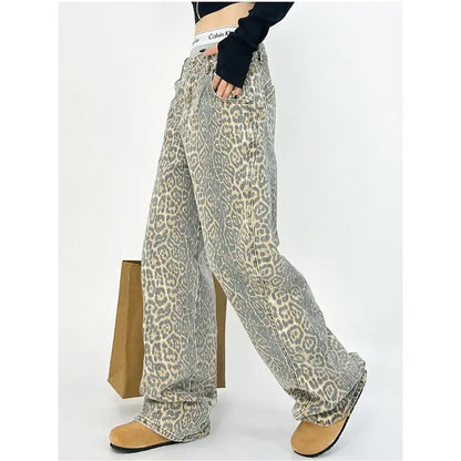 Leopard Print Wide Leg Pants For Women - Eloy Royal