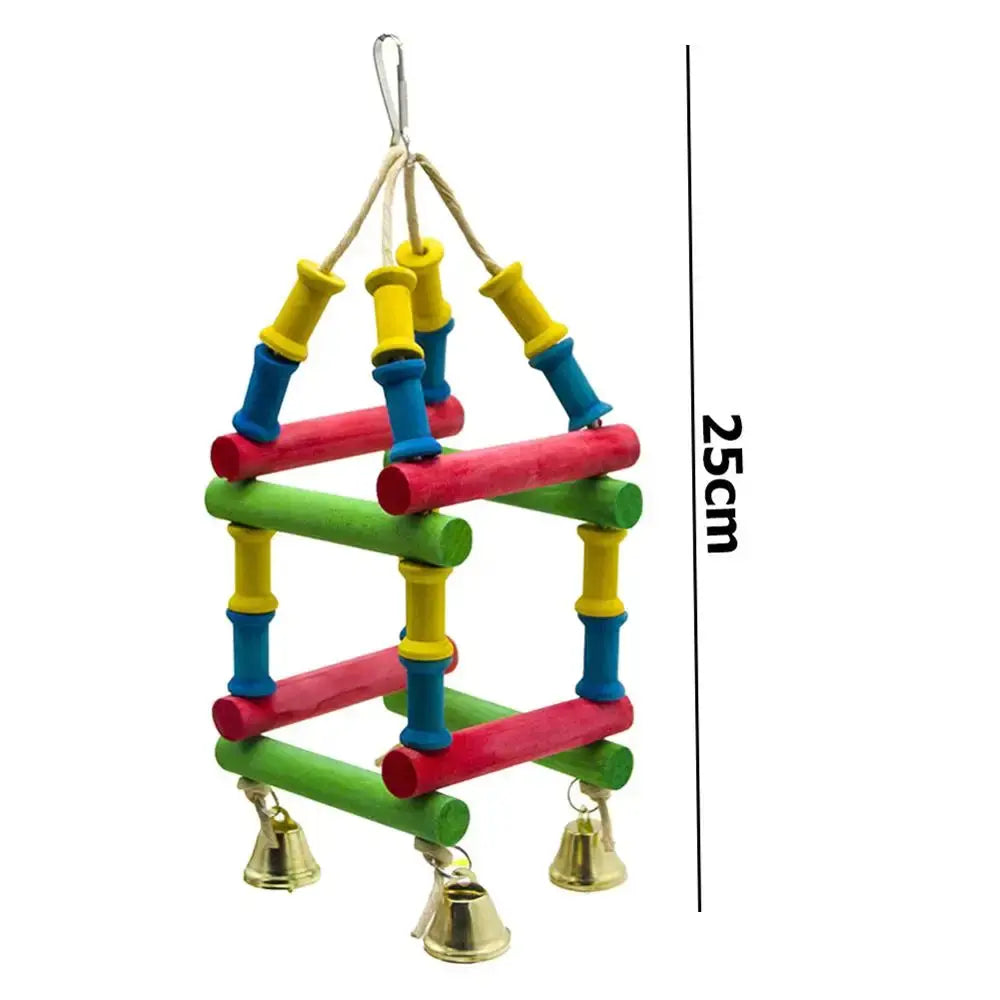 Parrot Toys Macaw Hanging Acrylic with Bells Bites Chew On Cages Cockatoo Stand Rack Swing Bird Toy Pet Product - Eloy Royal