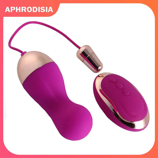 APHRODISIA Adult Toys Bullet Vibrators Wireless Remote Control Egg Adult Product for Women Toys Black/Purple - Eloy Royal