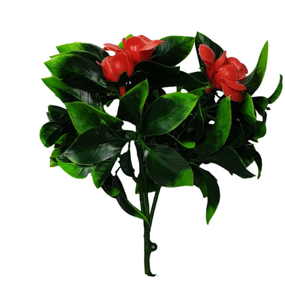 Red Bougainvillea Flower Stem 12" UV Resistant