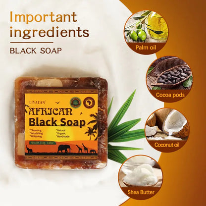 Handmade African Black Soap Duo - Eloy Royal