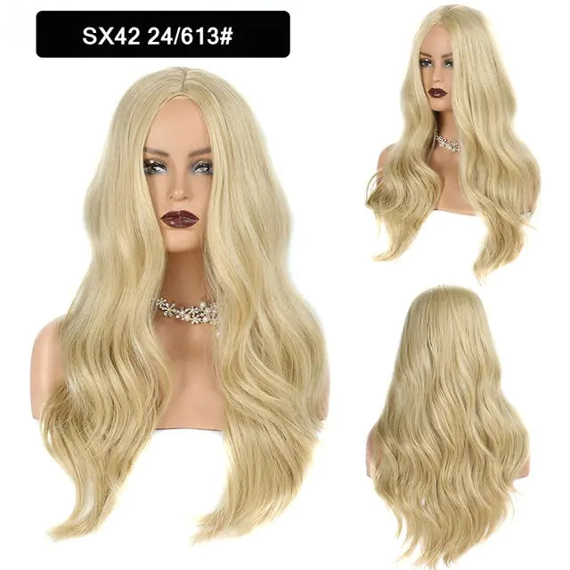 Wavy Middle Part Wigs - Eloy Royal