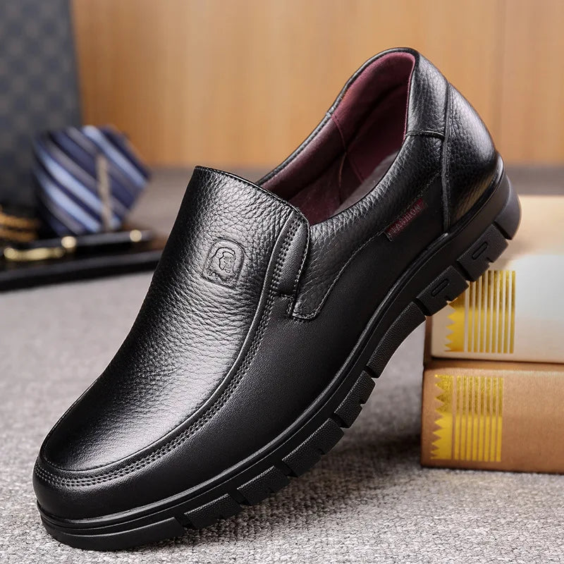 Handmade Men Shoes Genuine Leather Casual Shoes For Men Flat Platform Walking Shoes Outdoor Footwear Loafers Breathable Sneakers - Eloy Royal