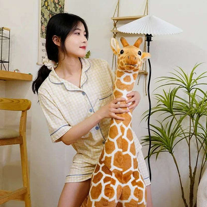 40cm  Simulation Giraffe Doll Real Life Giraffe Plush Toys Cute Stuffed Animal Dolls Birthday Gift Kids Toy Bedroom Madagascar