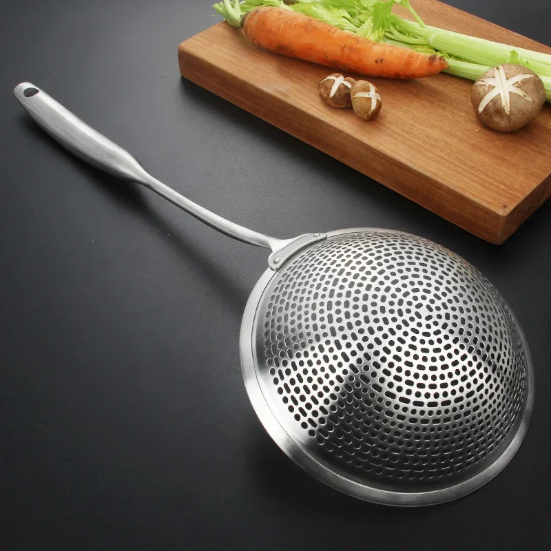 304 Stainless Steel Skimmer Strainer Colander Mesh Deep Fryer Oil Frying Scoop Noodles Dumpling Sieve Kitchen Tools Kitchenware - Eloy Royal