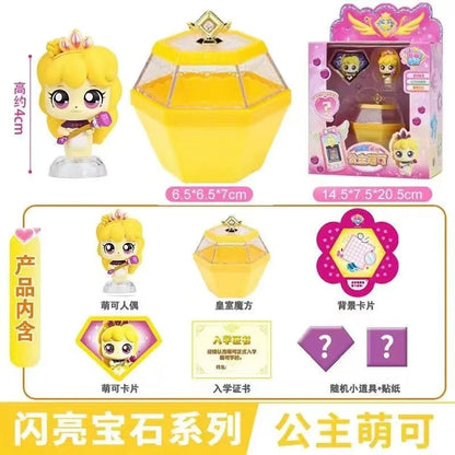 Anime Catch Teenieping Shining Gem Series Figure Toys Cartoon 캐치티니핑 Royal Rubik Cube Model Dolls Children's Birthday Gifts - Eloy Royal