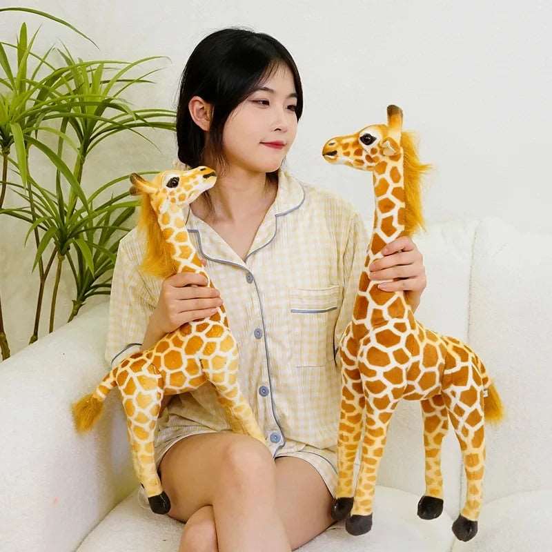 40cm  Simulation Giraffe Doll Real Life Giraffe Plush Toys Cute Stuffed Animal Dolls Birthday Gift Kids Toy Bedroom Madagascar