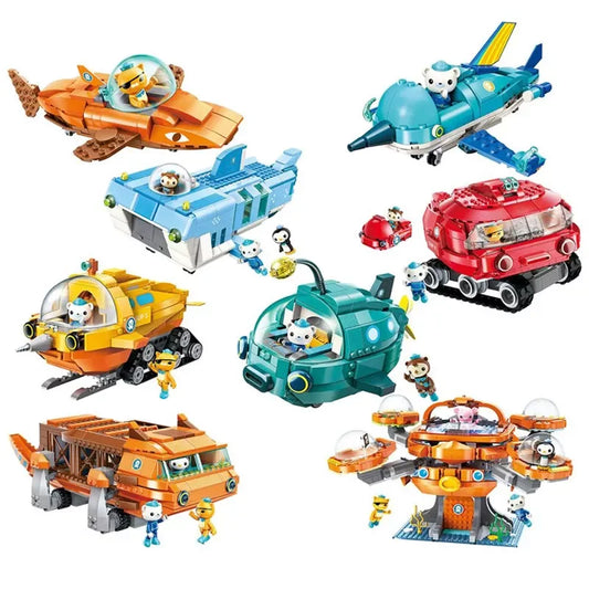 Anime Octonauts Octopod Octopus Barnacles Dolls Building Blocks Bricks Sets Classic Cartoon Model Toys for Child Gift - Eloy Royal