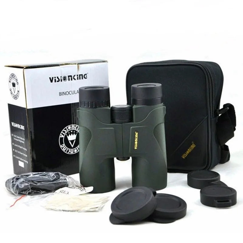 Visionking Long Range 10x42 Hunting Camping Binoculars BAK-4 FMC Waterproof Powerful Telescope Prismaticos De Caza Binocular - Eloy Royal