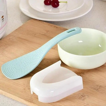 Spoon Rest Kitchenware Easy To Install Convenient Durable Save Space Viscose Rice Spoon Holder Rice Cooker Plastic Spoon Holder - Eloy Royal