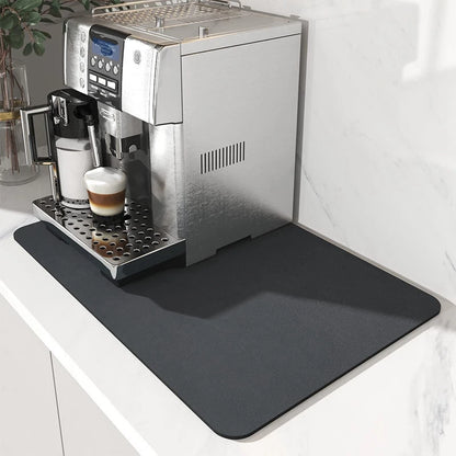 Super Antiskid Large Kitchen Absorbent Draining Mat Super Absorbent Draining Coffee Dish Drying Mat Quick Dry Bathroom Drain Pad