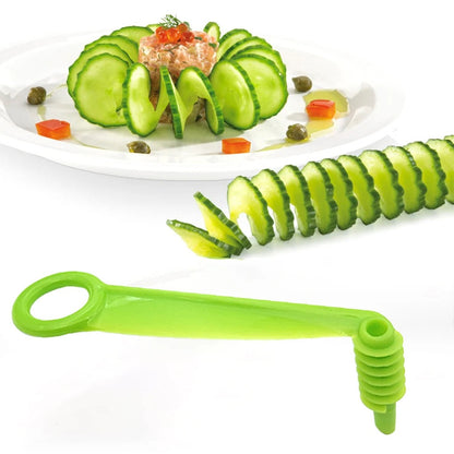 Spiral Slicer Household Accessories Slicing Tool Multifunctional Chips Kitchenware Space Saving Simple Operation Home Supplies - Eloy Royal