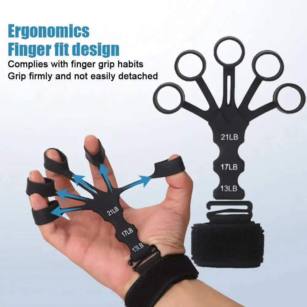 Silicone Grip Training And Exercise Finger Exercise Stretcher Hand Strengthener Arthritis Grip Trainer Hand Brush Expander Grips - Eloy Royal