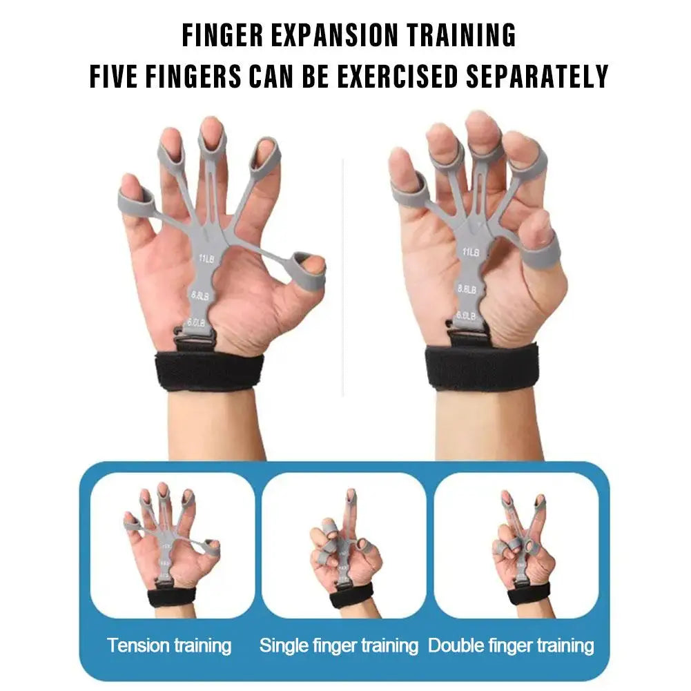 Silicone Grip Training And Exercise Finger Exercise Stretcher Hand Strengthener Arthritis Grip Trainer Hand Brush Expander Grips - Eloy Royal