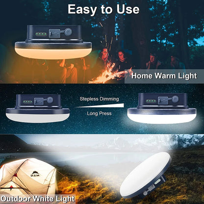 New USB Rechargeable Portable Flashlight 13500mAh Camping equipment Lights LED Lantern Table lamp Outdoor Hiking Night Hanging - Eloy Royal