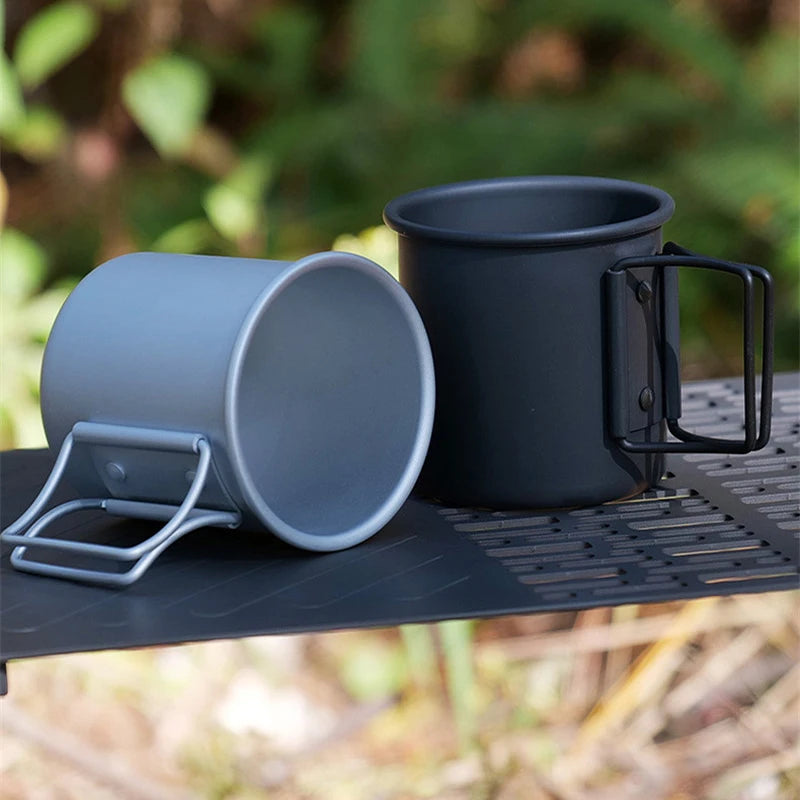 300ML Camping Mug Cup Tourist Tableware Picnic Utensils Outdoor Kitchen Equipment Travel Cooking Set Cookware Hiking