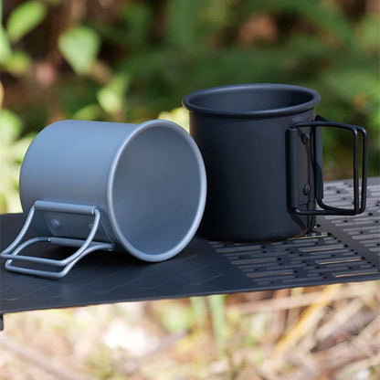 300ML Camping Mug Cup Tourist Tableware Picnic Utensils Outdoor Kitchen Equipment Travel Cooking Set Cookware Hiking - Eloy Royal