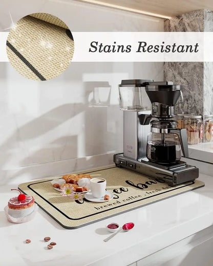 Large Kitchen Super Absorbent Mat Coffee Dish Draining Mat Drying Mat Quick Dry Bathroom Drain Pad Kitchen Faucet Placemat