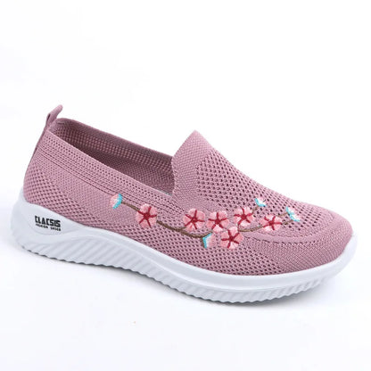 Shoes Women Sneakers Mesh Breathable Floral Comfort Mother Soft Solid Color Fashion Female Footwear Lightweight Shoes for Women - Eloy Royal