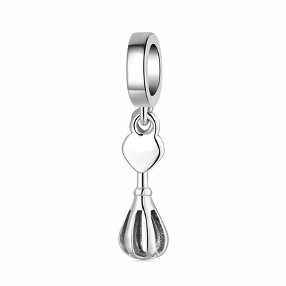 Kitchenware 925 Sterling Silver Pancake Turner Whisk Spatula Pendants Charms Fit Original Designer Charm Bracelet Jewelry Making - Eloy Royal