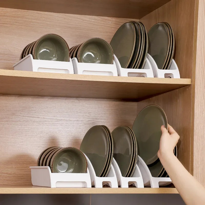 Plastic Plate Bowl Storage Holder Ventilated Kitchen Organizer Rack Anti Deform Kitchenware Dishes Drainage Shelf Kitchen Supply - Eloy Royal