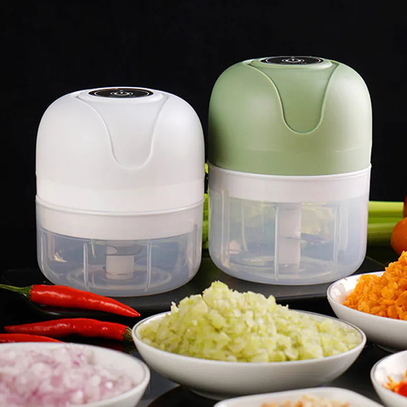 Mini Electric Garlic Chopper USB Meat Grinder Garlic Masher Machine Sturdy Durable Crushed Ginger Vegetable Crusher Kitchenware - Eloy Royal